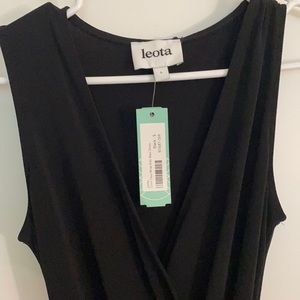 NWT Leota Knit Faux Wrap Dress, Floor Length Size Small